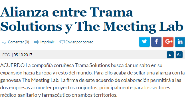 Alianza entre Trama Solutions y The Meeting Lab